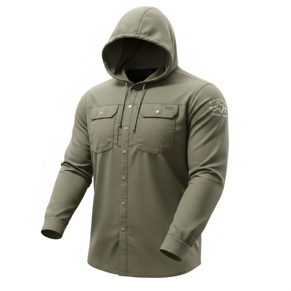 NEW Anetik Hoodie Men Sz XL Ultralight Outdoor Tech Hoodie Shirt Vint Green - Picture 2 of 11